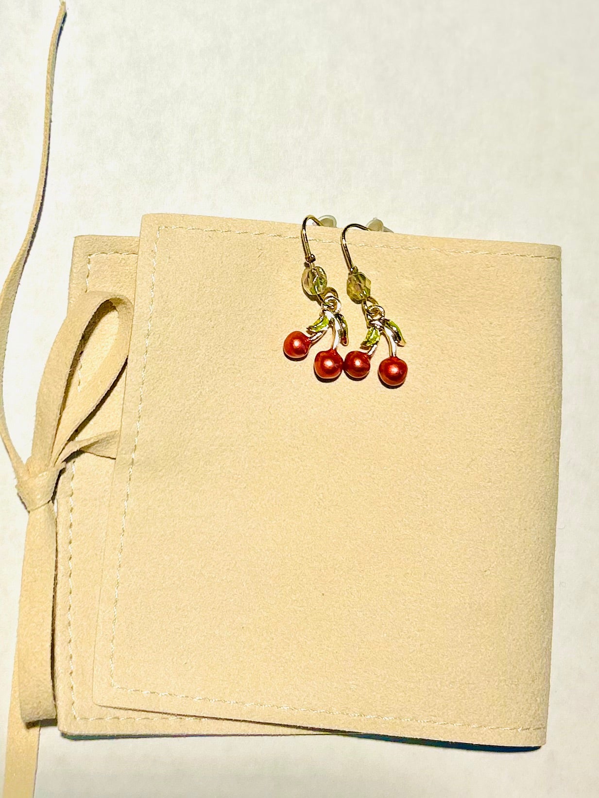 My Cherry Amour Earrings, 14K plated