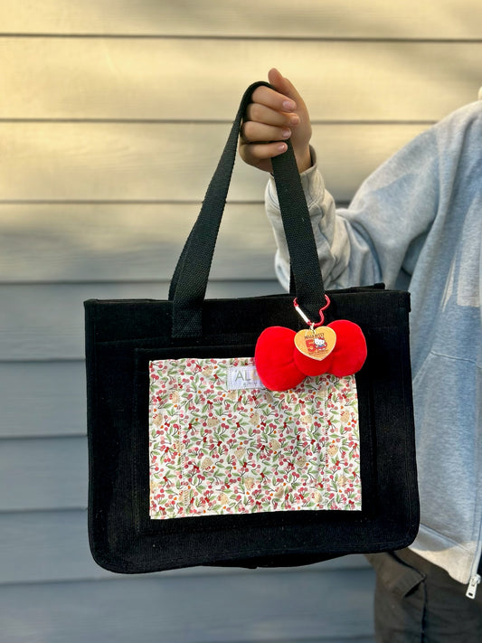 Limited Edition Cherry Corduroy Bag